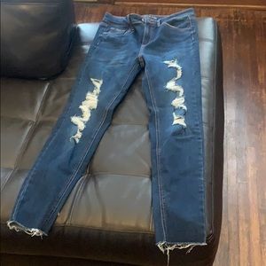 Wild fable ripped blue jeans